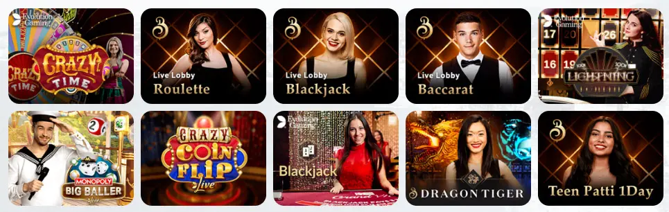 Giochi da casinò dal vivo CASINO INTENSE