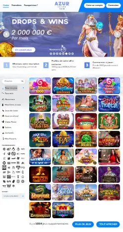 l'applicazione e l'interfaccia di Casino Intense