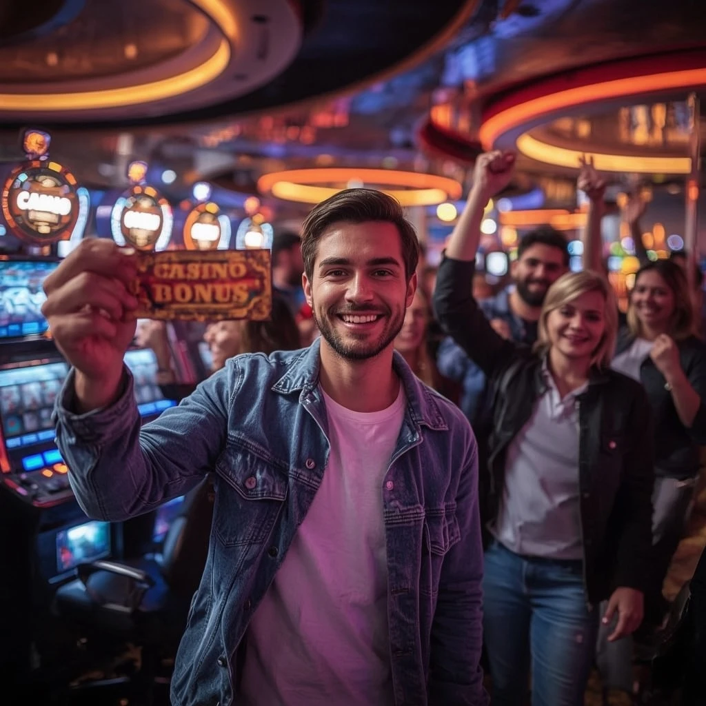 una persona con un bonus del CASINO INTENSE