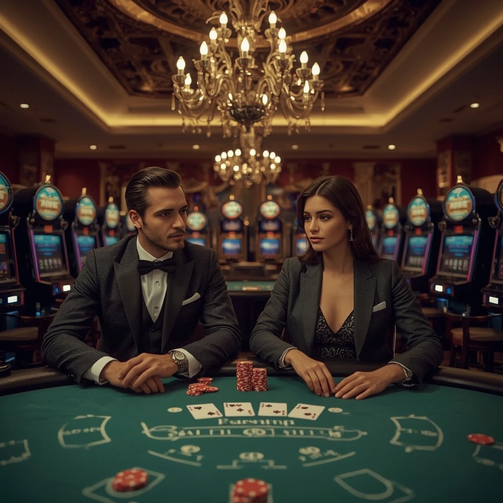 Due giocatori di poker al CASINO INTENSE in Italia